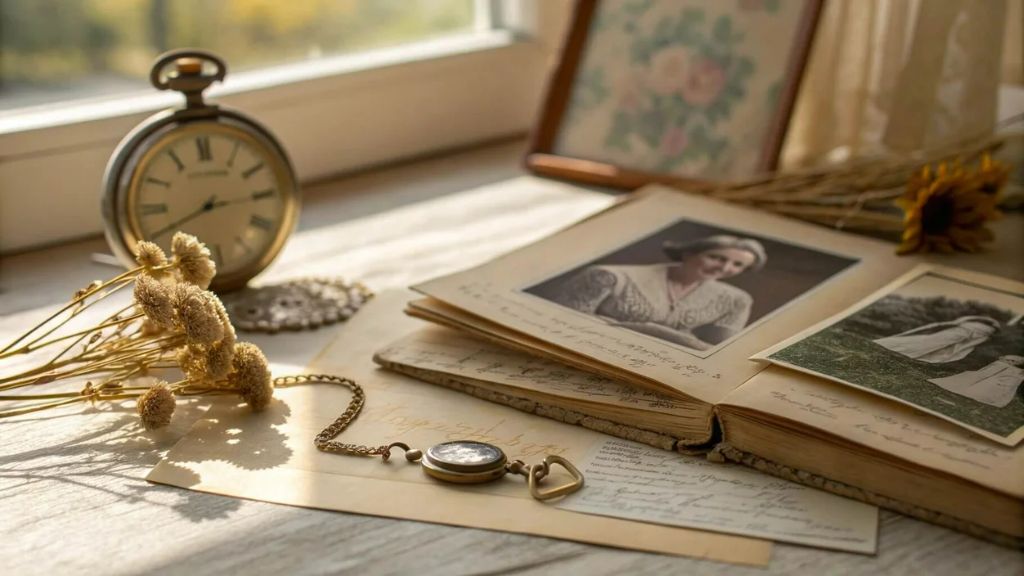 Album fotografico di famiglia aperto – memorie e tracce che si trasmettono di generazione in generazione