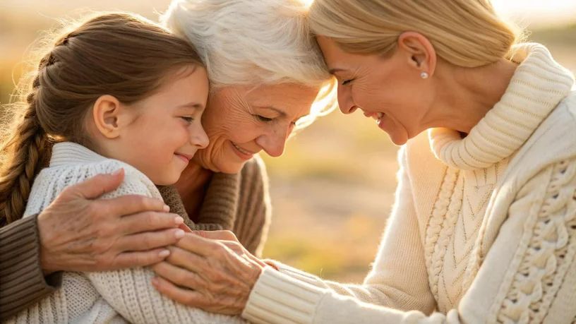 Nonna e nipotina che si guardano – trasmissione generazionale dell'amore e dei pattern familiari